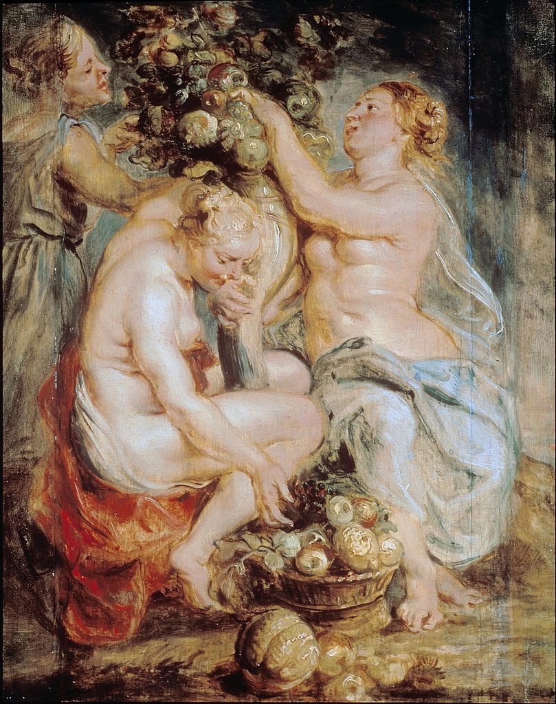 Cerere e due nnfe con una cornucopia - Dulwich Picture Gallery, Londra